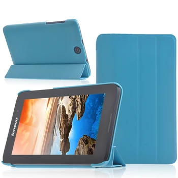 

Slim Flip Stand PU Leather Skin Shell Cover Funda Capa Case For Lenovo Tab A7 A7-50 A3500 A7 50 A3500-HV Tablet Coque +Film +Pen