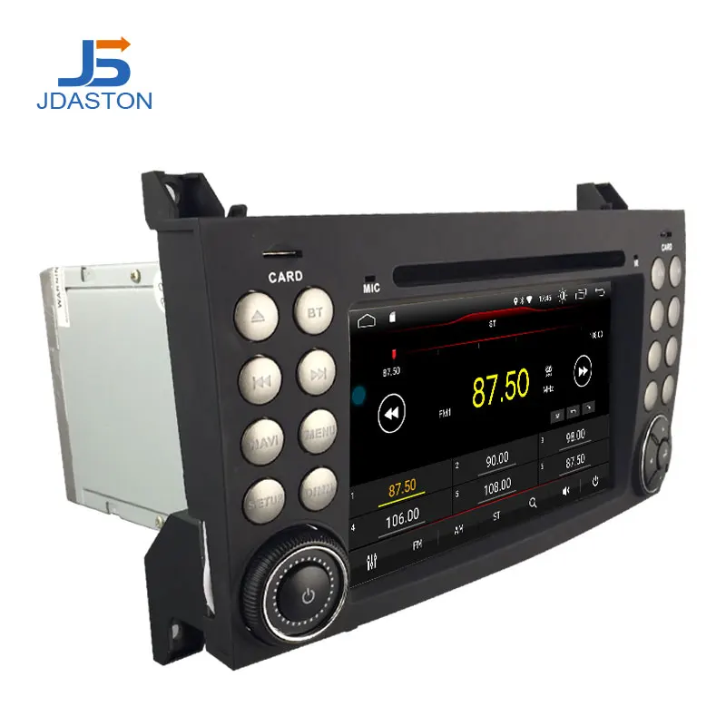 Discount JDASTON Android 9.1 In Dash 2 Din Car DVD Player For Mercedes Benz SLK R171 SLK230 W171 Car GPS Radio Audio Multimedia Stereo 3
