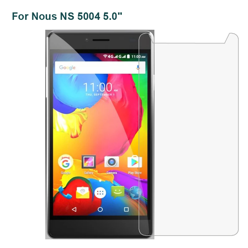 

2PCS For Nous NS 5004 Smartphone Glass 9H High Quality Protective Film Explosion-proof Screen Protector For Nous NS 5006 Glass<>