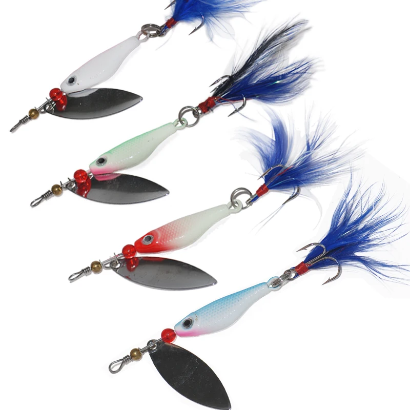 Spinnerbait 10 г/8.5 см/4 шт./лот Металл Spinner привести Рыбалка приманки Пернатый ВЧ Крюк leurre Пече Para PESCA Бесплатная доставка