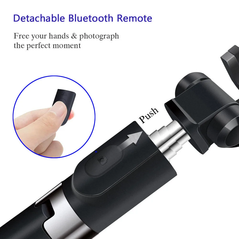 Алюминиевый Штатив для селфи с Bluetooth и беспроводным дистанционным затвором iPhone X 8