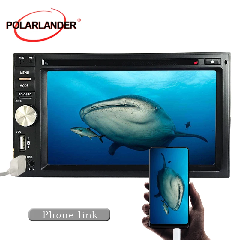 MP3 HD 6,5-inch видео Предупреждение Функция 1080P формат видео Bluetooth большой Экран FM, 7 цветов, Подсветка двухшпиндельный