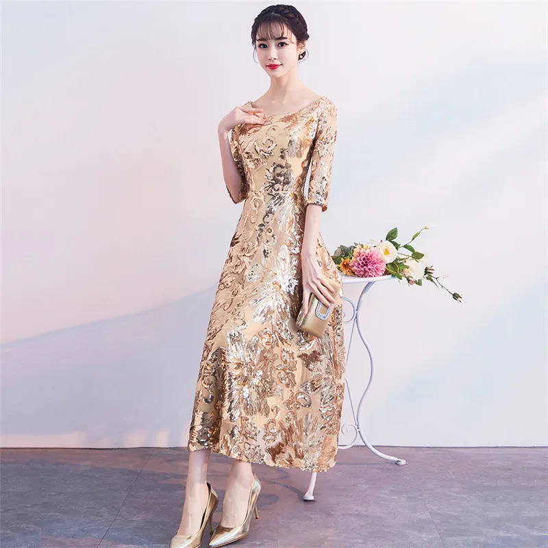 Very Cheap 1tPis Party Dress Women Golden Sequin Plus Size Floor Length Winter Bandage Dresses 2019 Autumn New Floral Sequin Maxi Vestidos LD463 Very Cheap 1tPis Party Dress Women Golden Sequin Plus Size Floor Length Winter Bandage Dresses 2019 Autumn New Floral Sequin Maxi Vestidos LD463