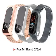 Stainless Steel For Mi Band Xiaomi 2 Strap Wristband Smart Leather Wrist Watch Strap For Xiaomi Mi band 3/4 Bracelet Accessories Stainless Steel For Mi Band Xiaomi 2 Strap Wristband Smart Leather Wrist Watch Strap For Xiaomi Mi band 3/4 Bracelet Accessories