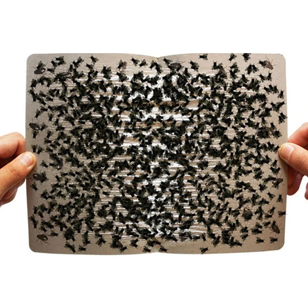 10 шт. липкая бумага от мух устраняет мух насекомых жуков домашняя клеевая бумага ловушка муха от насекомых комаров Ловушка для мух 522
