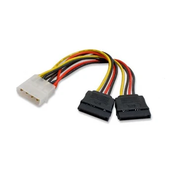 

IMC Hot New 5.5 Inches Black 4 Pin to 2x 15 Pin SATA Power adapter Cable