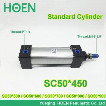 

SC50*450 50mm bore SC50-450 standard single rod double action pneumatic cylinder SC series SC50*500 SC50*600 SC50*700 SC50*800