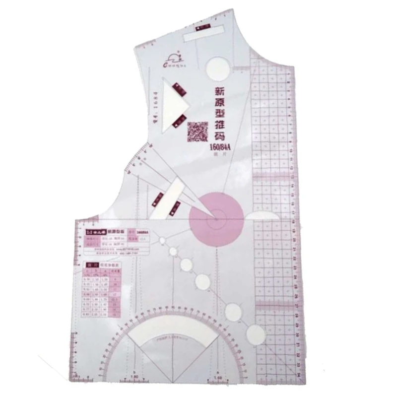  1:1 Fashion Cloth Design Ruler Crop Mold School Student Teaching Apparel Drawing Template Garment P - 33060411605