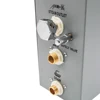4.5KW Bluetooth Steam Bath Sauna Generator With Shower Spa Accessories Brass Safety Valve Auto Drain Steamer FM radio Controller 2
