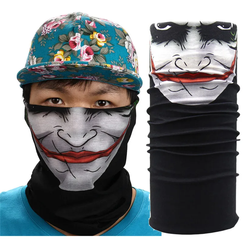 Новая маска на Хэллоуин фестивальные маски с черепом на открытом воздухе мотоциклетный велосипедный шарф маска на половину лица Кепка шейный лыжный шарф Балаклава Вечерние - Цвет: as  show