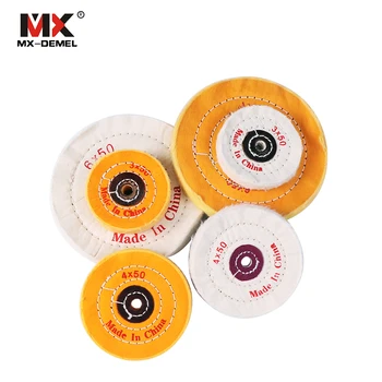 

MX-DEMEL 1PC Polishing Wheels 3''/4''/6'' Polishing Disc Cotton Buffing Wheel For Jewelry Metal Polish Wood Abrasive Tools