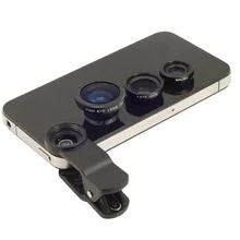 3 in 1 fischaugen-objektiv für handy-kamera breite + macro + fisheye linsen für sony smartwatch 3