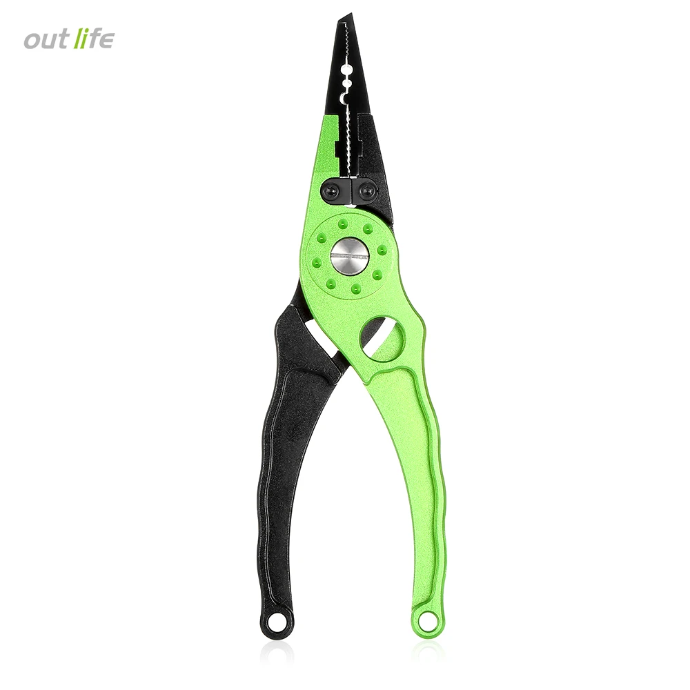 Outlife FG 1026 Aluminum Alloy Fishing Pliers Hook Remover Braid Line