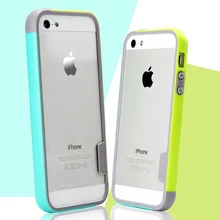 Мягкий защитный бампер на для чехла iPhone 5S чехол из ТПУ и силикона с прочный армированный чехол для телефона чехлы Чехол для iPhone se металлический бампер для iPhone 6 6 S Plus