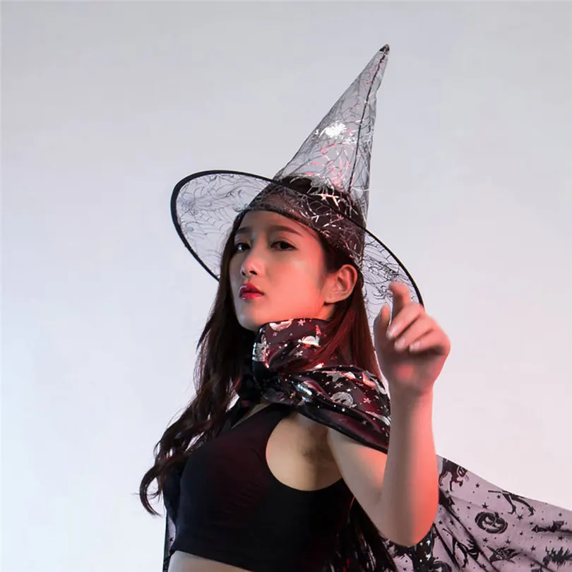 2019 Halloween Autumn Winter Cos Cloak Coat Wicca Robe Medieval Cape Shawl Halloween Witch Party+Hat Set #E12 (11)