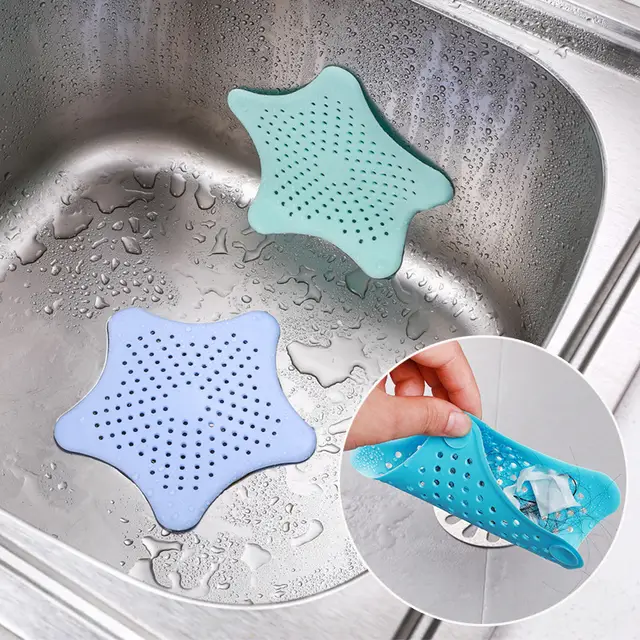 Blue Star Silicone Kitchen Sink Filter Bathroom Floor Drain Sink