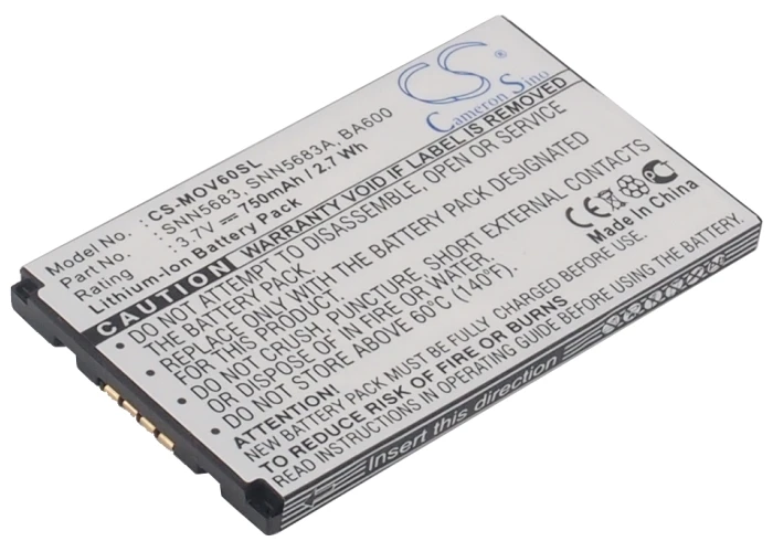 Аккумулятор Камерон Sino 750 мАч SNN5705B для Motorola I88 I90 I95 V60 V600 V600i V60c V60ci V60g V60gi V60i V60ig V60it V60p
