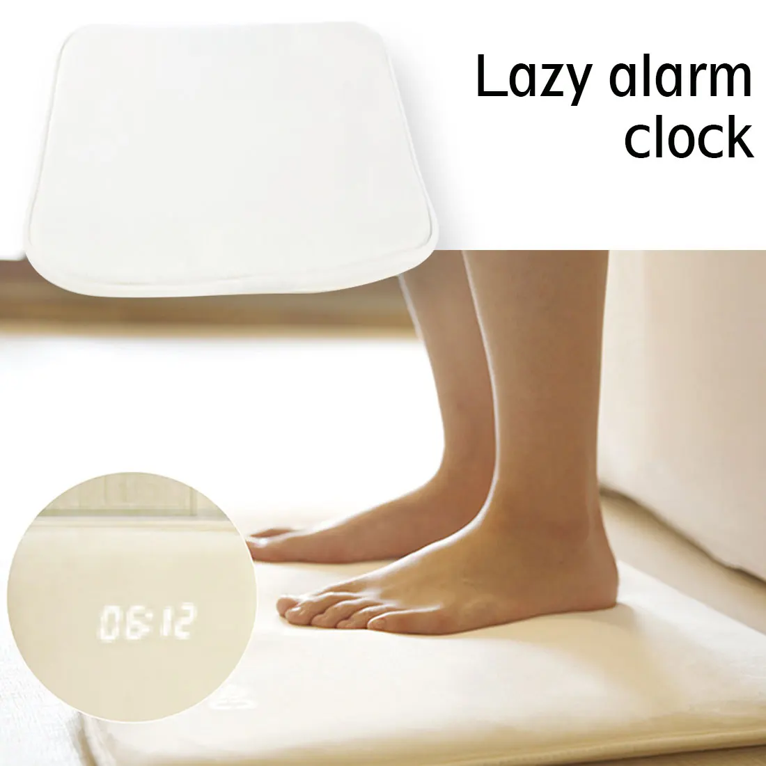 New Tech Pressure Sensitive Rug Carpet Alarm Clock Led Smart