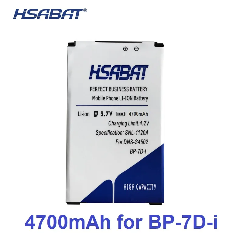 HSABAT BP-7D-i 4700 мАч батарея для DNS-S4502 DNS S4502 и маленькая Стрекоза innos D9 D9C