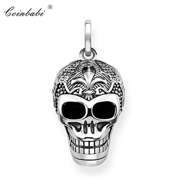 

Pendant Lily Skull Skeleton 925 Sterling Silver To Men Punk Heart Jewelry Fashion Rebel Thomas Key Chains Pendant Fit Necklace