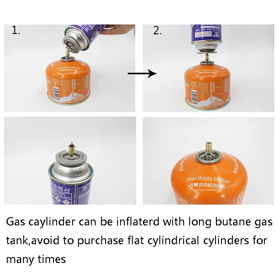YINGTOUMAN адаптер для замены газа Открытый Кемпинг Плита Газовая цилиндр Бензобак газовая горелка аксессуары Пеший Туризм надуть канистра с