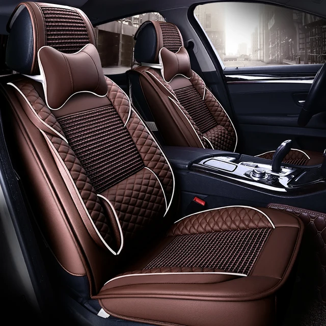 Summer Air Leather Seat Covers for Nissan GTR 370Z Patrol NV200 Paladin