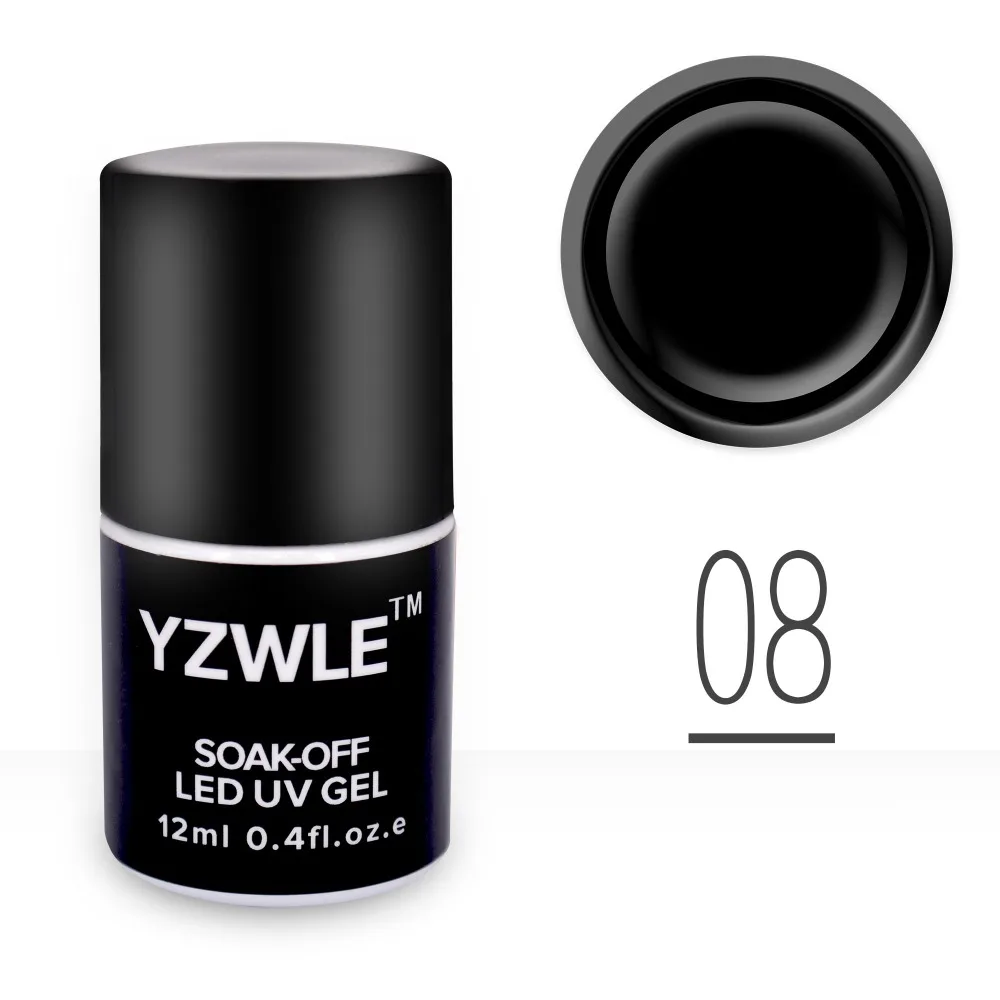 

ZKO 1 Peice Top Selling Black Neutral Colors Gel Nail Polish French Nail Gel 12ml Long-Lasting Soak-Off Led/UV Gel Nail Polish