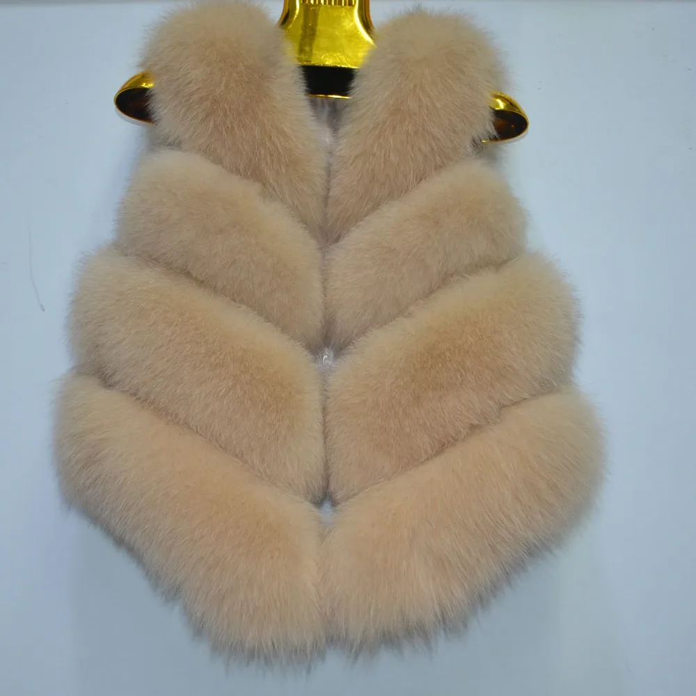 Horizontal kaki Fourrure Pur Mode Gilet Naturel De rouge marron blanc ardoisé Courte Renard En Veste Beige Cuir Femmes bourgogne pHqWSPy