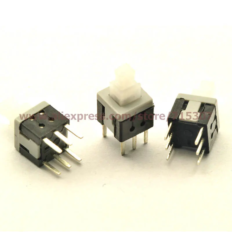 

PHISCALE 50pcs Double row non-locking switch 5.8*5.8MM 6Pin