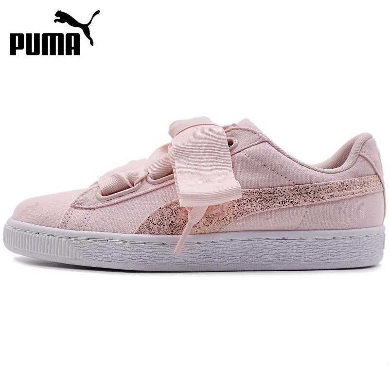 

Original New Arrival 2018 PUMA Basket Heart Canvas Women's Skateboarding Shoes Sneakers
