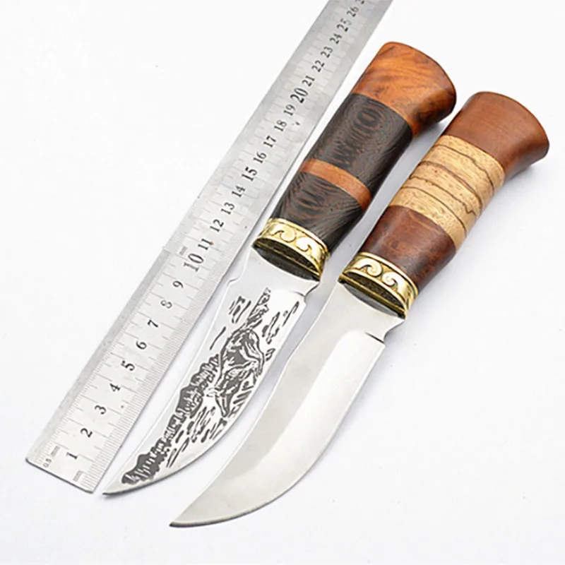 High Quality Outdoor Fixed Blade Knife 4CR13 Blade Utility Hunting