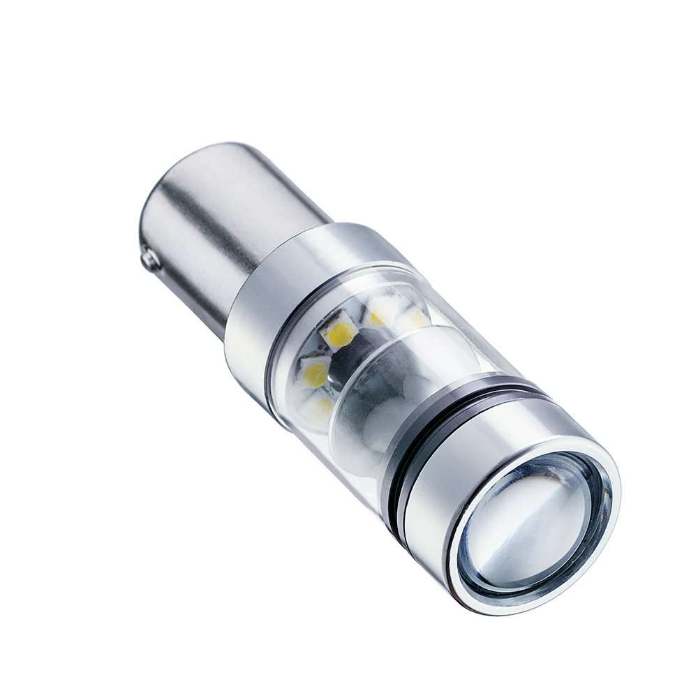 2x Авто 6000K 1156 BA15S P21W 7506 CREE чипы 100 Вт Автомобильный светодиодный обратный 12-24V разъем хвост светильник поворот парковка DRL светодиодный светильник