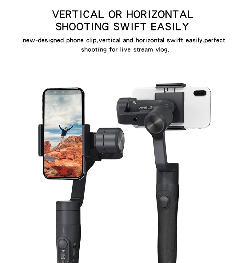 Feiyutech FY vimble 2 Gimbal ручной 3 оси продлить стабилизатор для iphone 6/7 X телефон для samsung смартфон PK Zhiyun Smooth Q