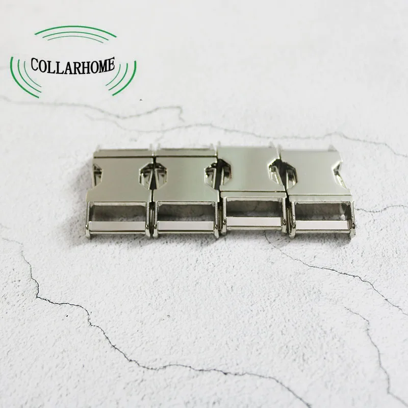

10 Pcs/Lot Click-Release Buckle Clips Chrome-Plated Metal Alloy for 3/4 Inch( 20mm) Straps Webbing Garments Dog Collars