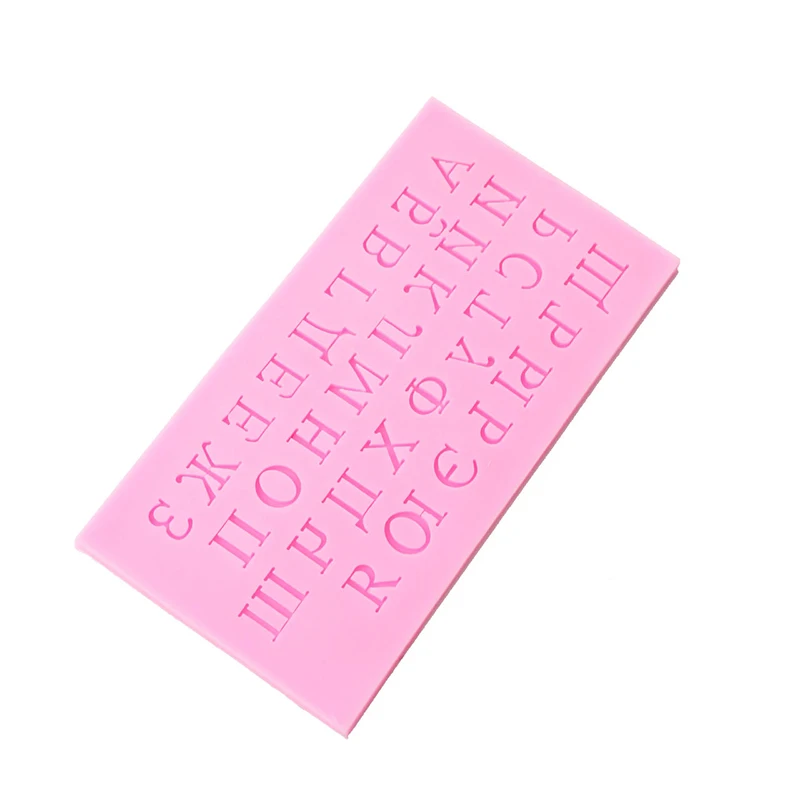 Fondant Letters Silicone Moulds Cake Decorative Mold Chocolate Biscuits Mould DIY Kitchen Decorating Tools3