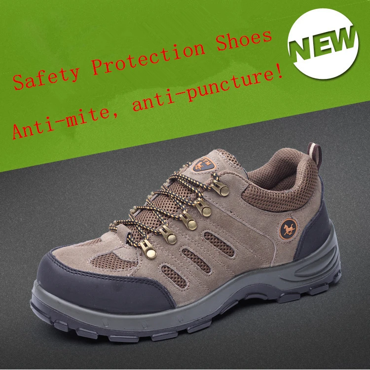 Дышащая Рабочая защитная обувь со стальным носком для мужчин, уличная противоскользящая стальная защитная обувь с защитой от проколов