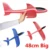 5pcs Big Hand Launch Throwing Glider Aircraft Inertial Foam EPP Airplane Toy Children Plane Models Outdoor Fun Toy free shipping-in RC Airplanes from Toys