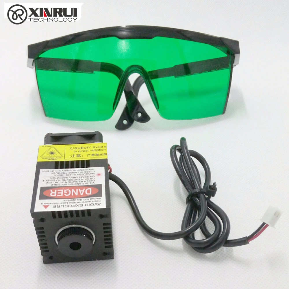

High quality 500mw 405NM focusing blue purple laser module laser engraving 500mw laser tube Laser module diode hx2.54 2p port