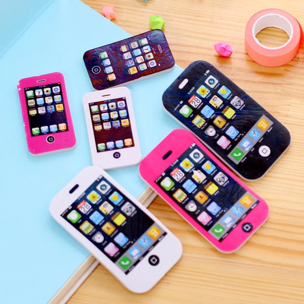 

Small Size 2PCS fancy iphone shape eraser / phone eraser / gift eraser/children gift/sweet stationery Office & School Supplies