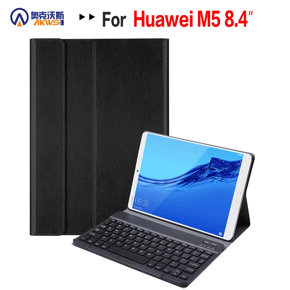 

Removable Bluetooth Keyboard Leather Case for Huawei Mediapad M5 8.4" SHT-AL09 SHT-W09 Cover Funda
