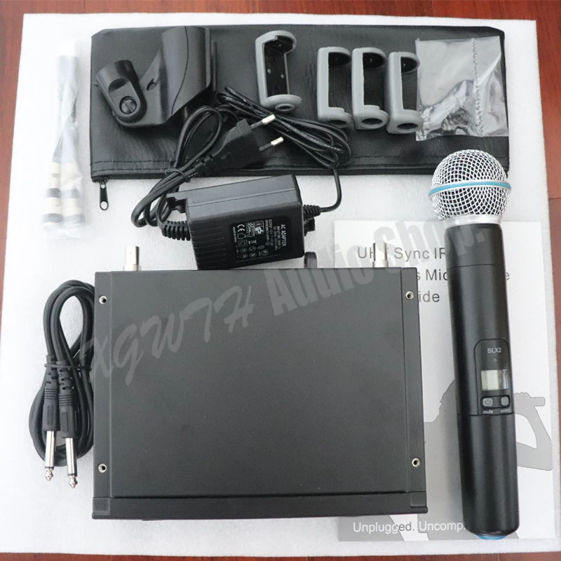 

SLX SLX24 BETA58A Professional UHF Wireless Microphone System Dynamic Cardioid BETA 58A Handheld Karaoke Microfone Mic for Stage