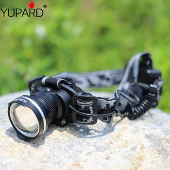 

YUPARD XML T6 led 3 Mode Waterproof Zoom Focus Front Light LED HeadLamp headlight Adjust Focus 3*AA battery outdoor sport camp