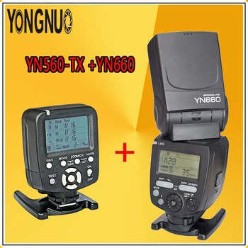

YONGNUO YN660 Flash Radio Master Slave for Canon Nikon Pentax Olympus Sony + YN560TX LCD Wireless Flash Controller Transmitter