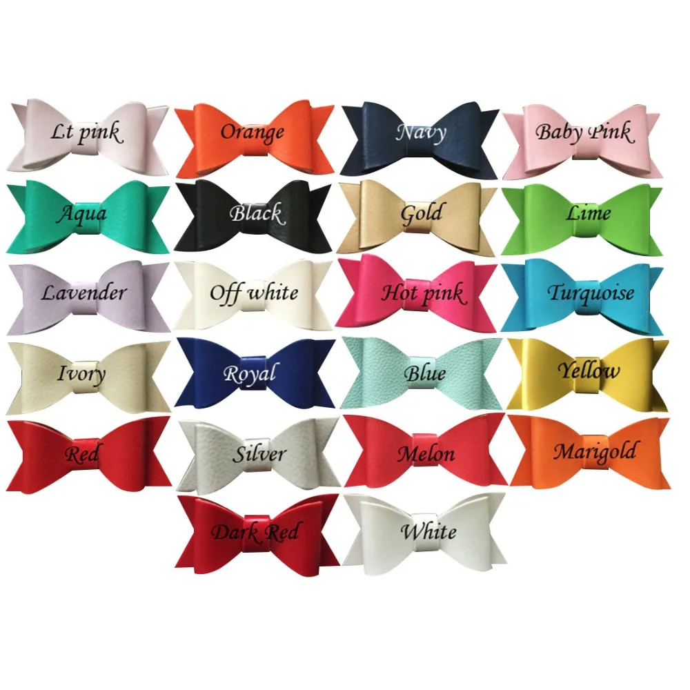 2.8'' leather bows