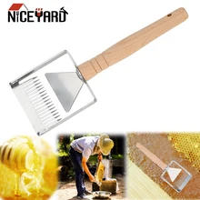NICEYARD инструменты для пчеловодства деревянная ручка медовая расческа Apiculture разворачивающая вилка Железный пчелиный сельскохозяйственный нож-скребок для пчеловодов Лопата