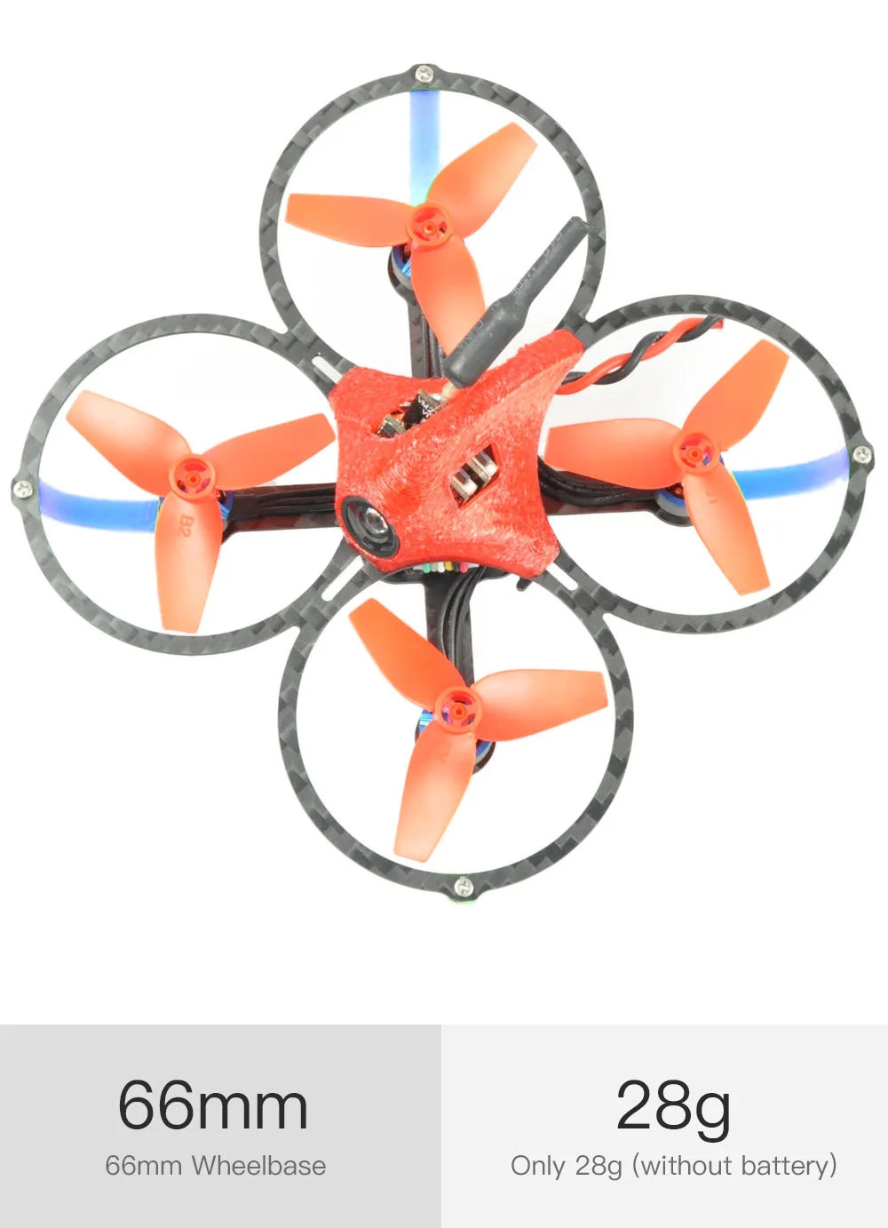 JMT Beebee-66 бесщеточный FPV гоночный дроны вертолеты на радиоуправлении PNP с DSM-X FRSKY