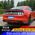 Für Ford Mustang 2015 2016 2017 Hohe qualität ABS spoiler schwarz oder weiß oder prime auto heckspoiler für Ford mustang|Spoiler & Flügel| -