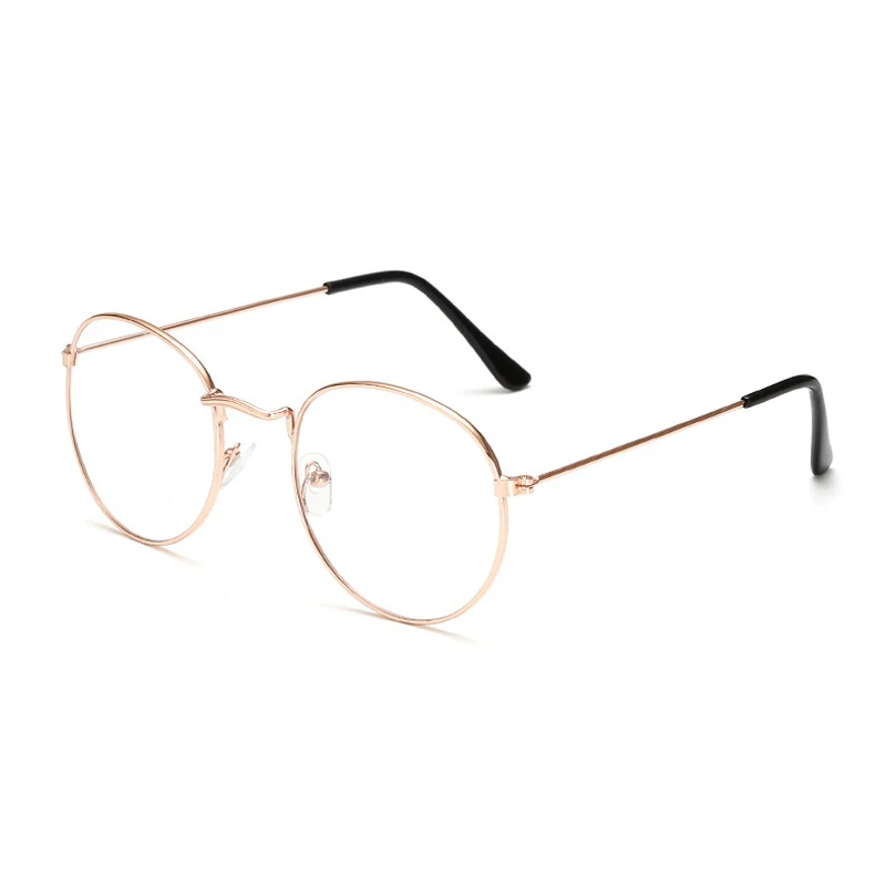 Seemfly, овальные металлические очки для чтения, прозрачные линзы, для мужчин и женщин, очки для дальнозоркости, оптические очки, по рецепту от 0 до+ 4,0 - Цвет оправы: gold