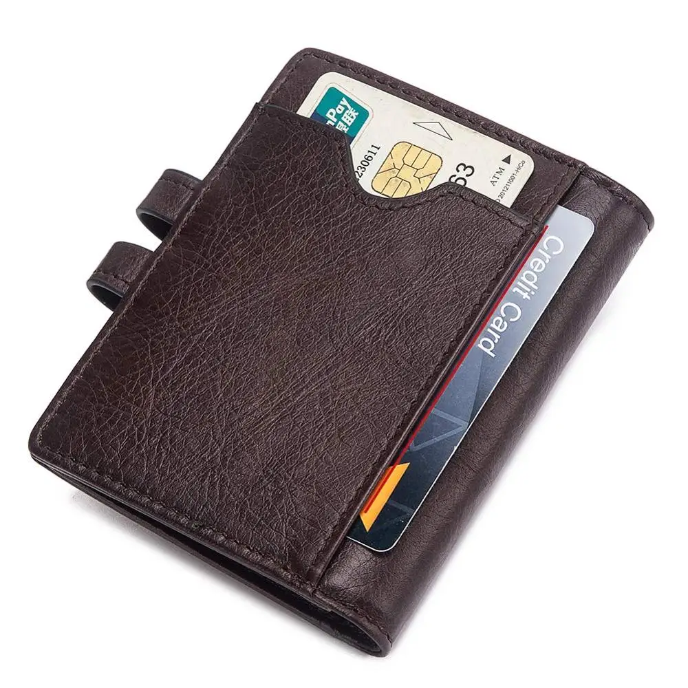 GZCZ Rfid кожаный держатель для кредитных карт кошелек многофункциональный ID