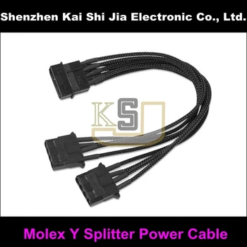 

Factory Spply Multicolor Sleeved 4 Pin Molex Male to FemaleY Splitter Power Supply Extention Cable
